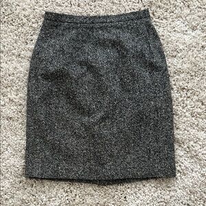 Talbots Gray Pencil Skirt Knee-Length Workwear